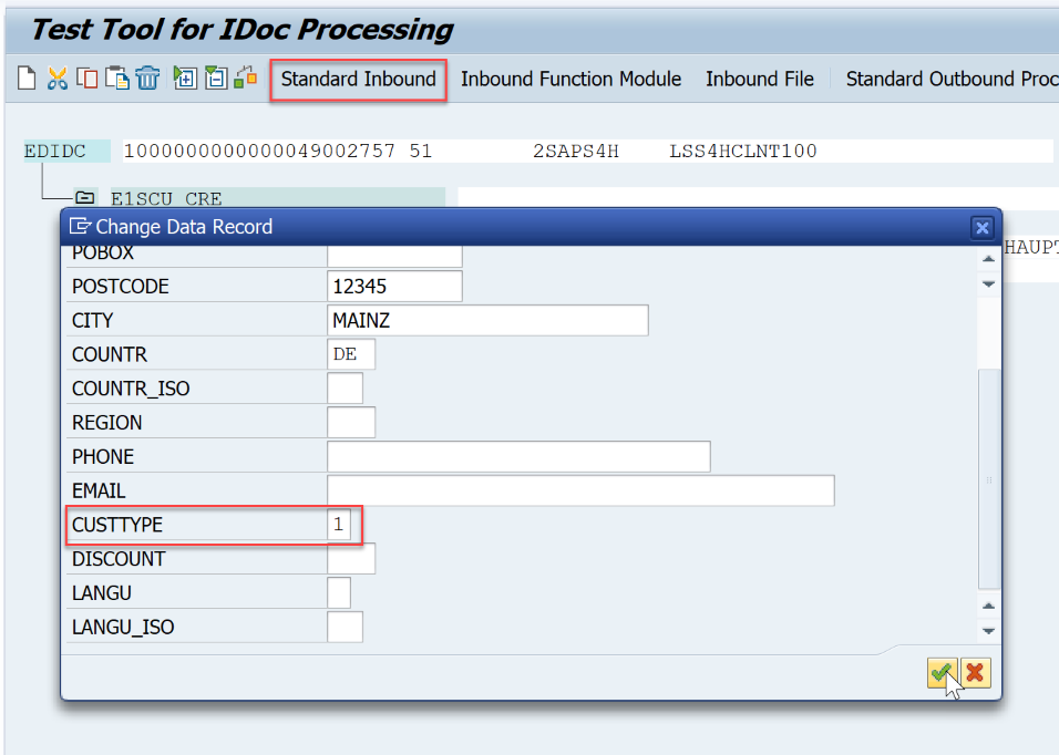 Maintain data record
