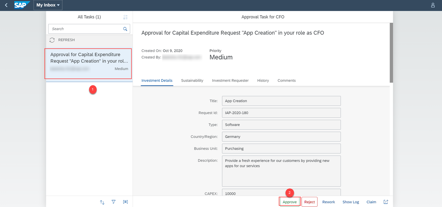 CFO Approval