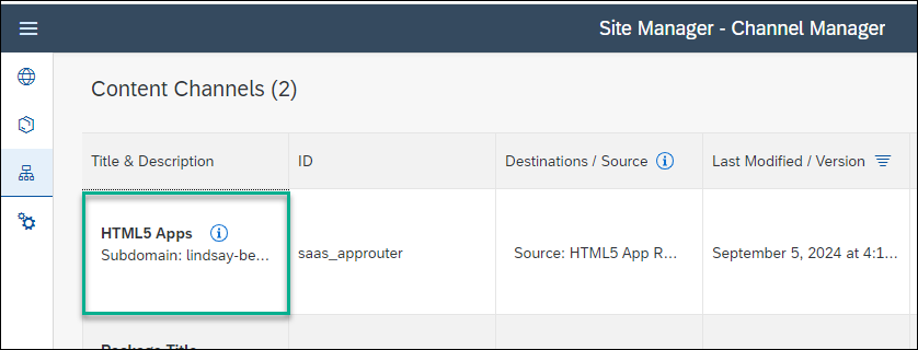 Select the HTML5 Provider