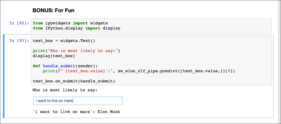 Quick UI for showing predictions