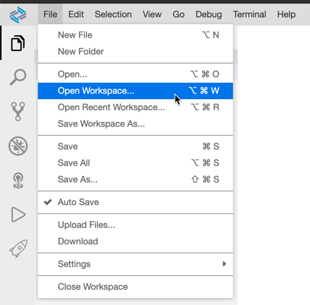 Open Workspace