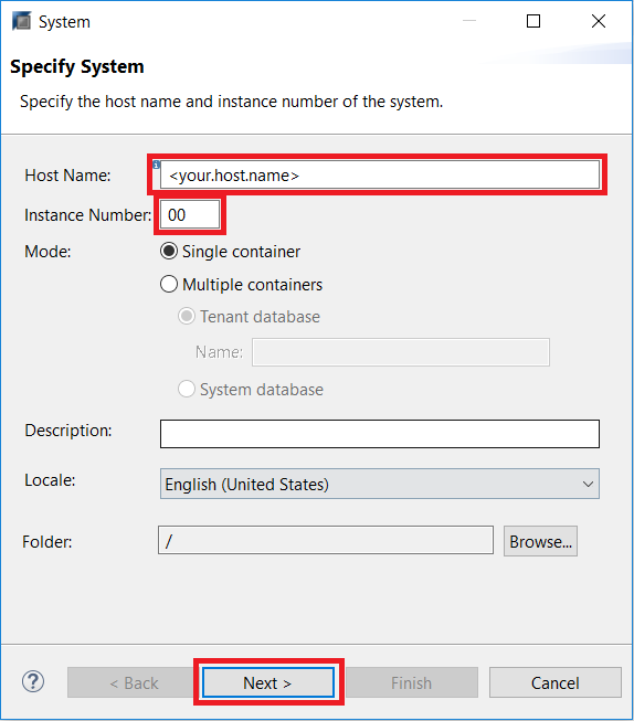 Hana Server Info
