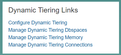 Dynamic Tiering Links