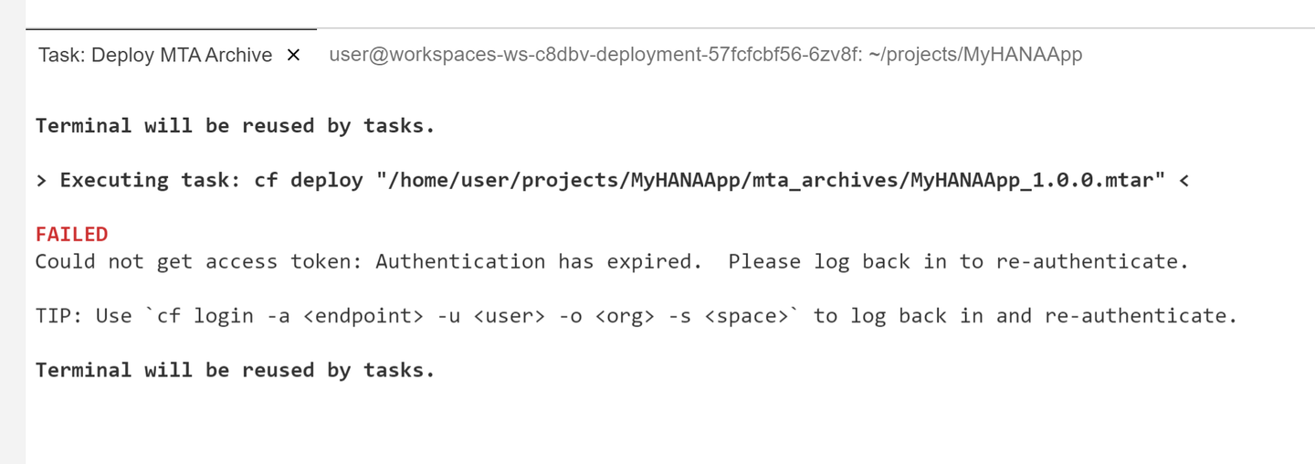 Deploy Error