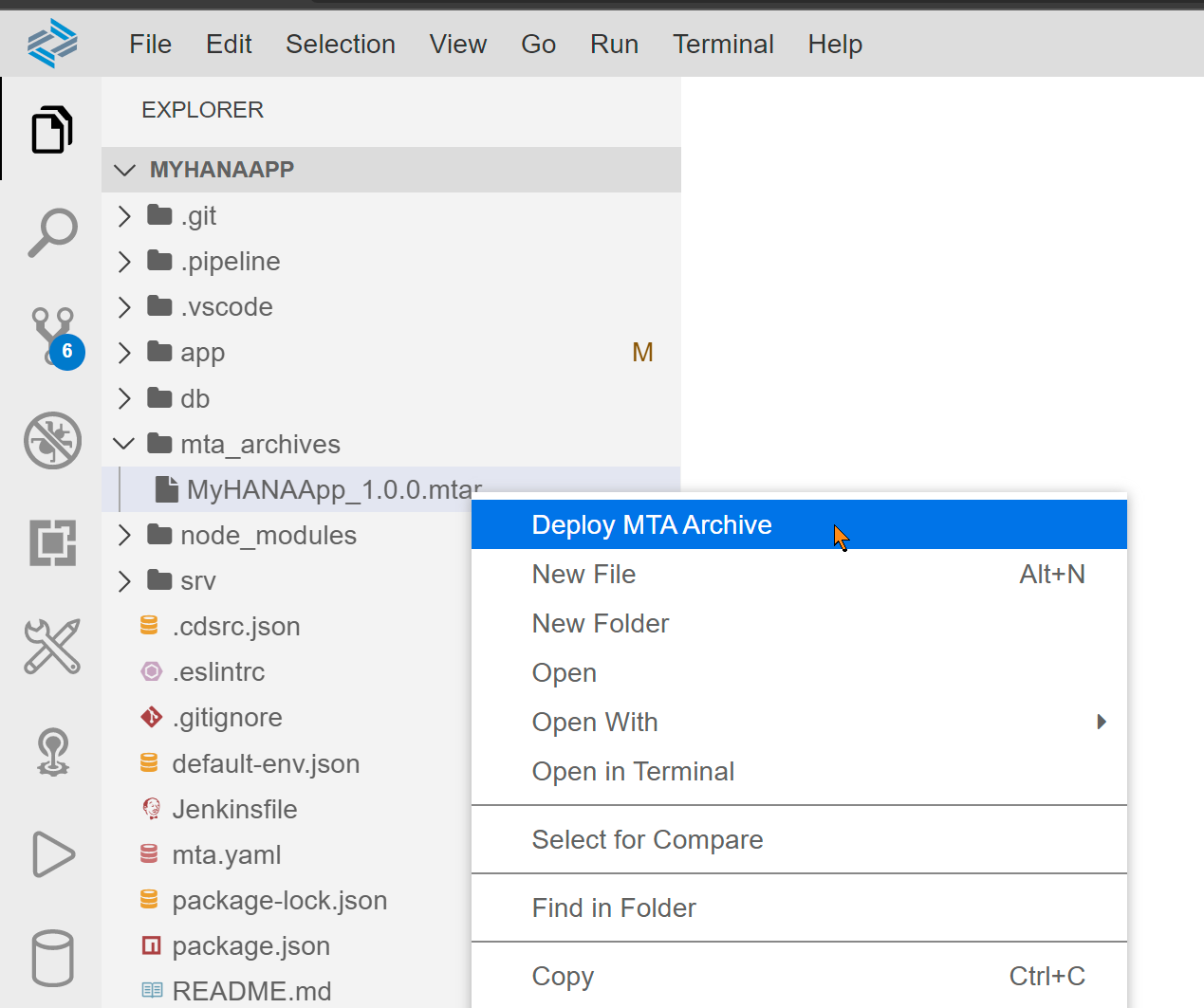 Deploy MTA Archive