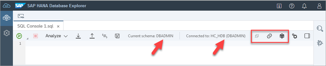 SQL console connections