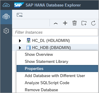 database properties