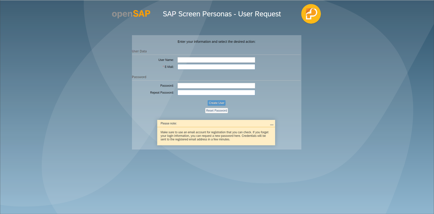 Access user creation