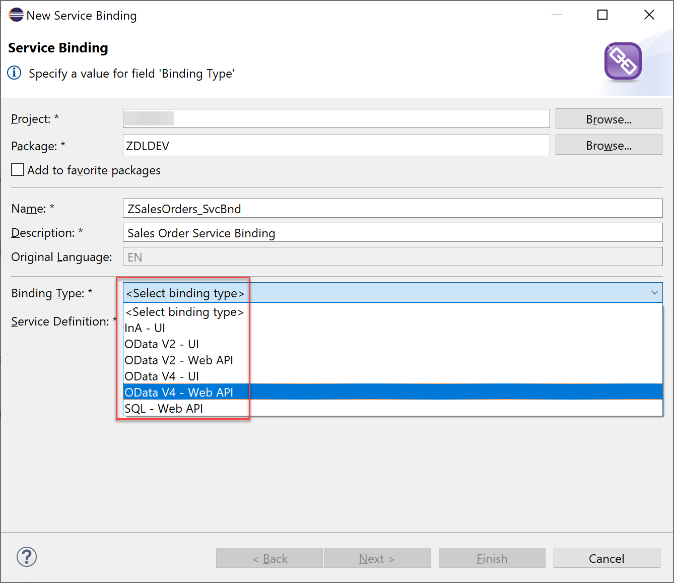 Service Binding