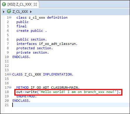 Create new branch