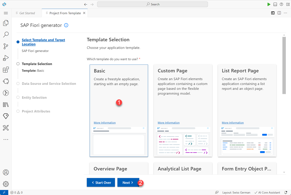 Create SAPUI5 project