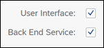 Check UI and Service Generation