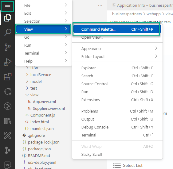 Command Palette-Login to CF
