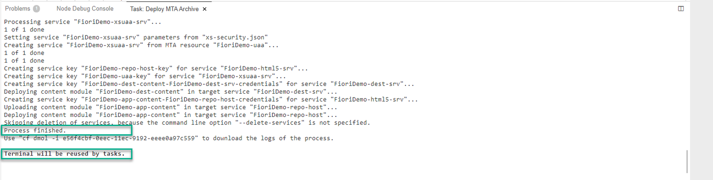 deploy success