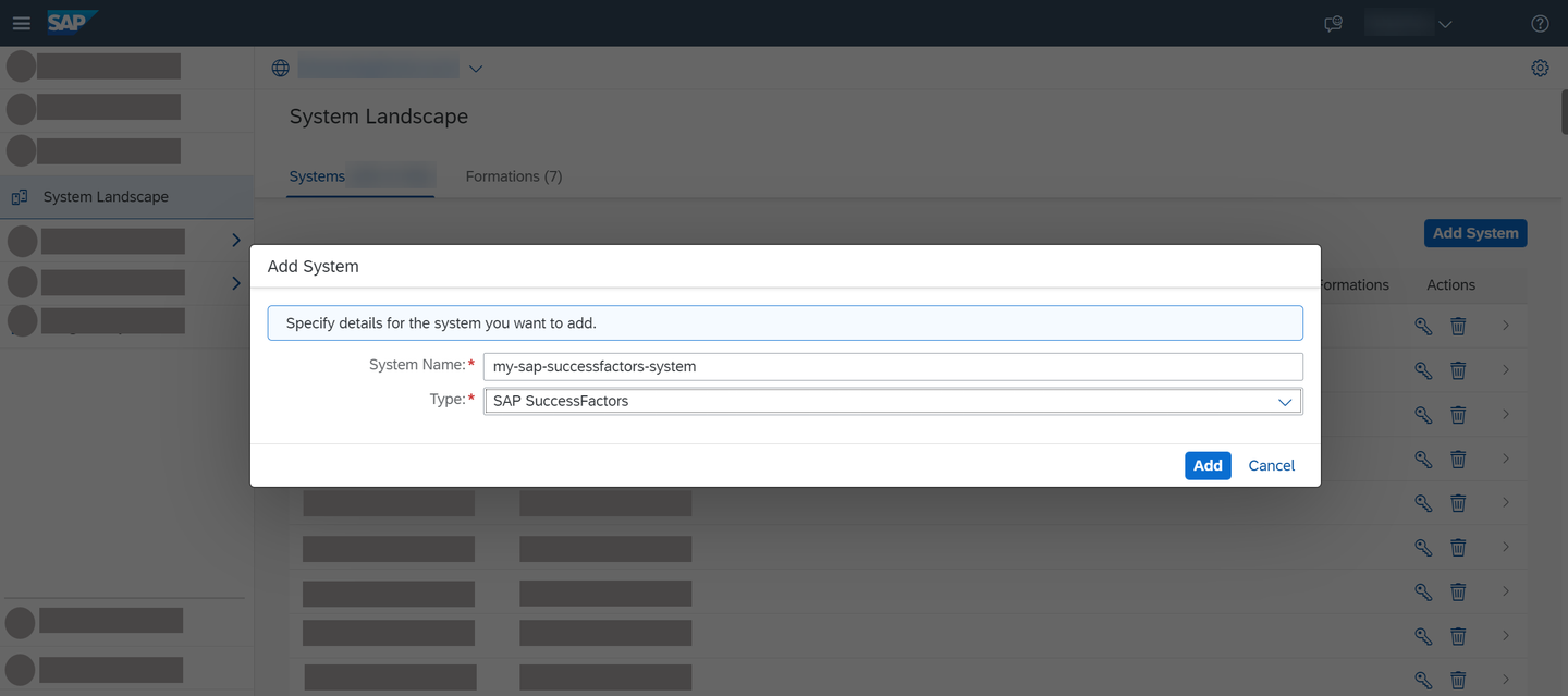 In the Type dropdown list, select the system type.