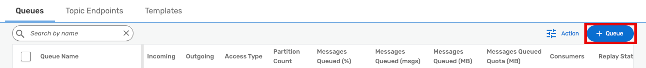 Add Queue button