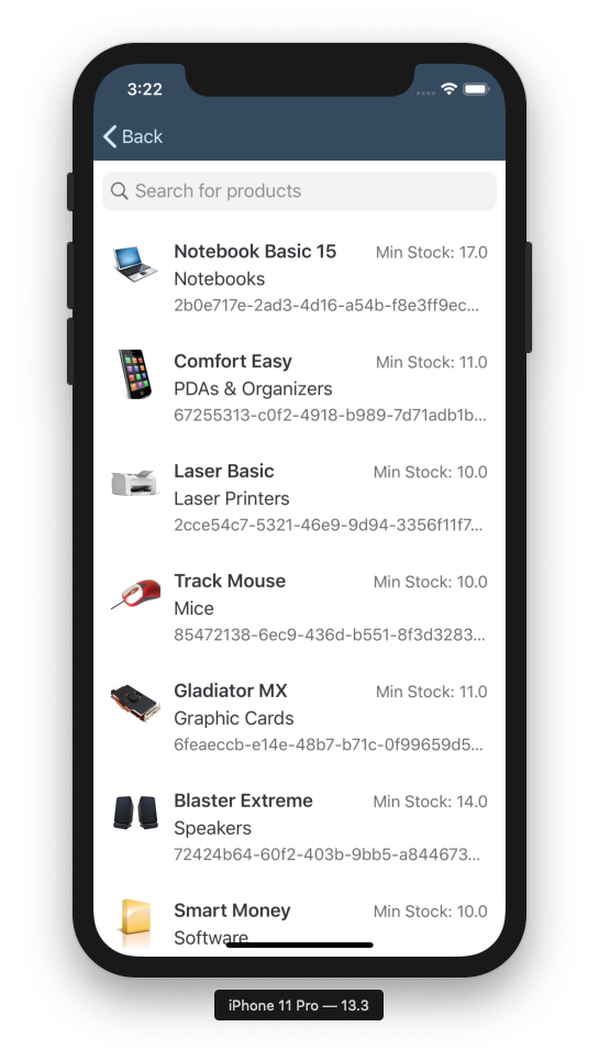 Supplier Product List