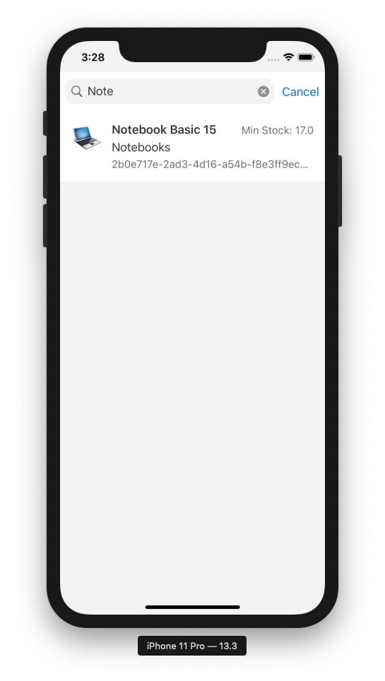 Searchbar Runtime