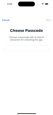 Set Passcode
