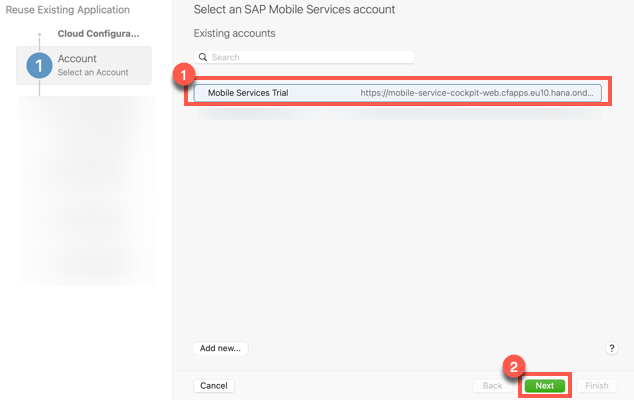 Assistant Account Screen