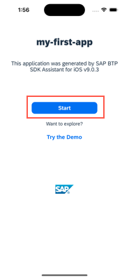 App Start Button
