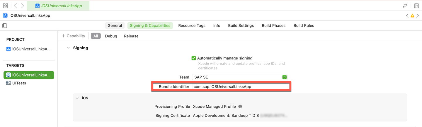Bundle Identifier