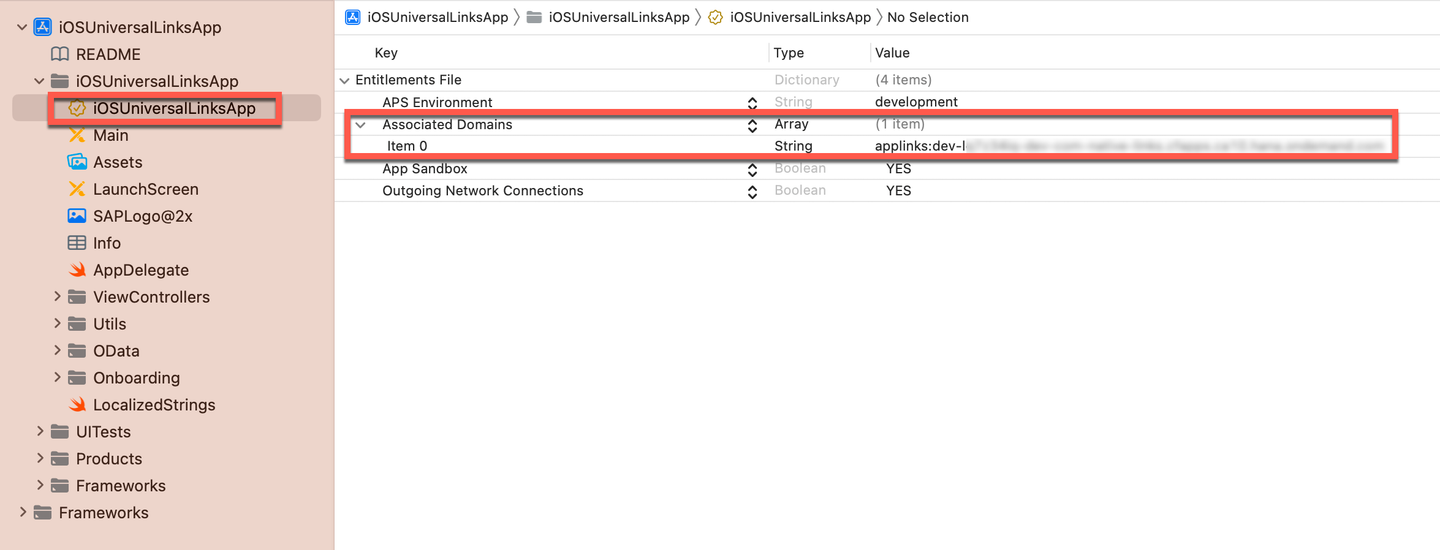 Entitelements Associaated Domain