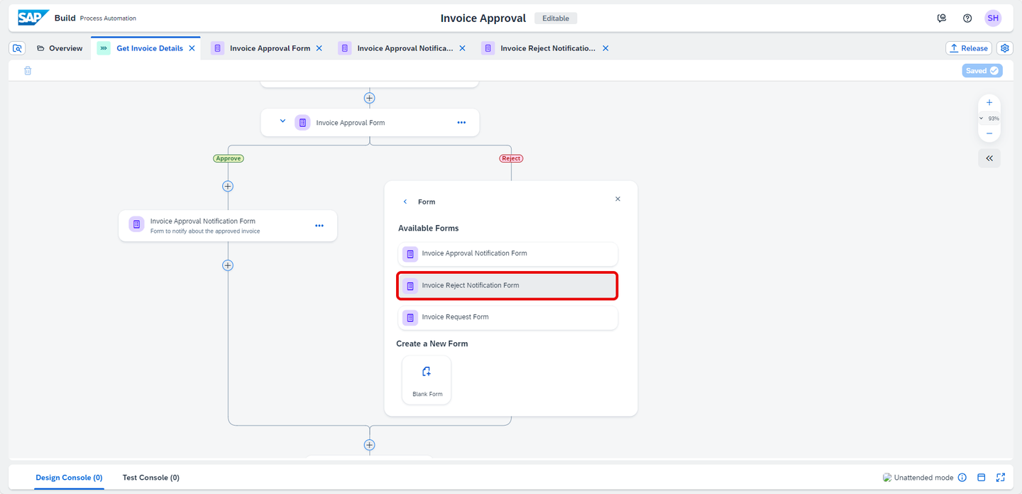 Add Invoice Rejection Notification