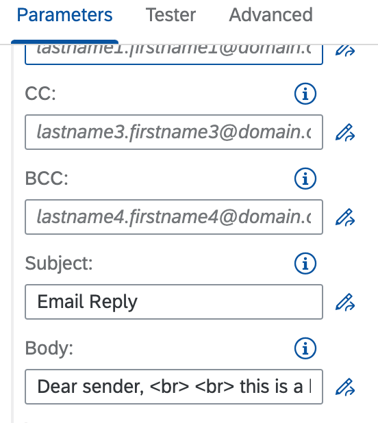 Add a specific subject