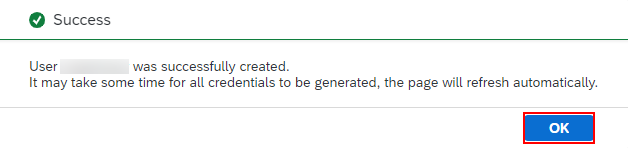 Create user