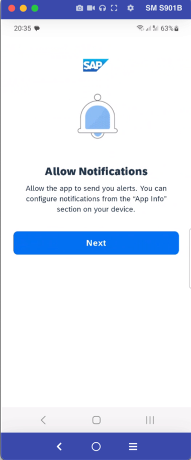 Push Notification Permission Screen