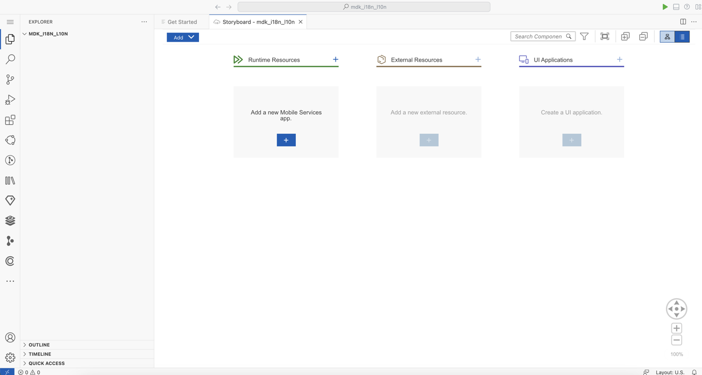 Project Opened In SAP BAS