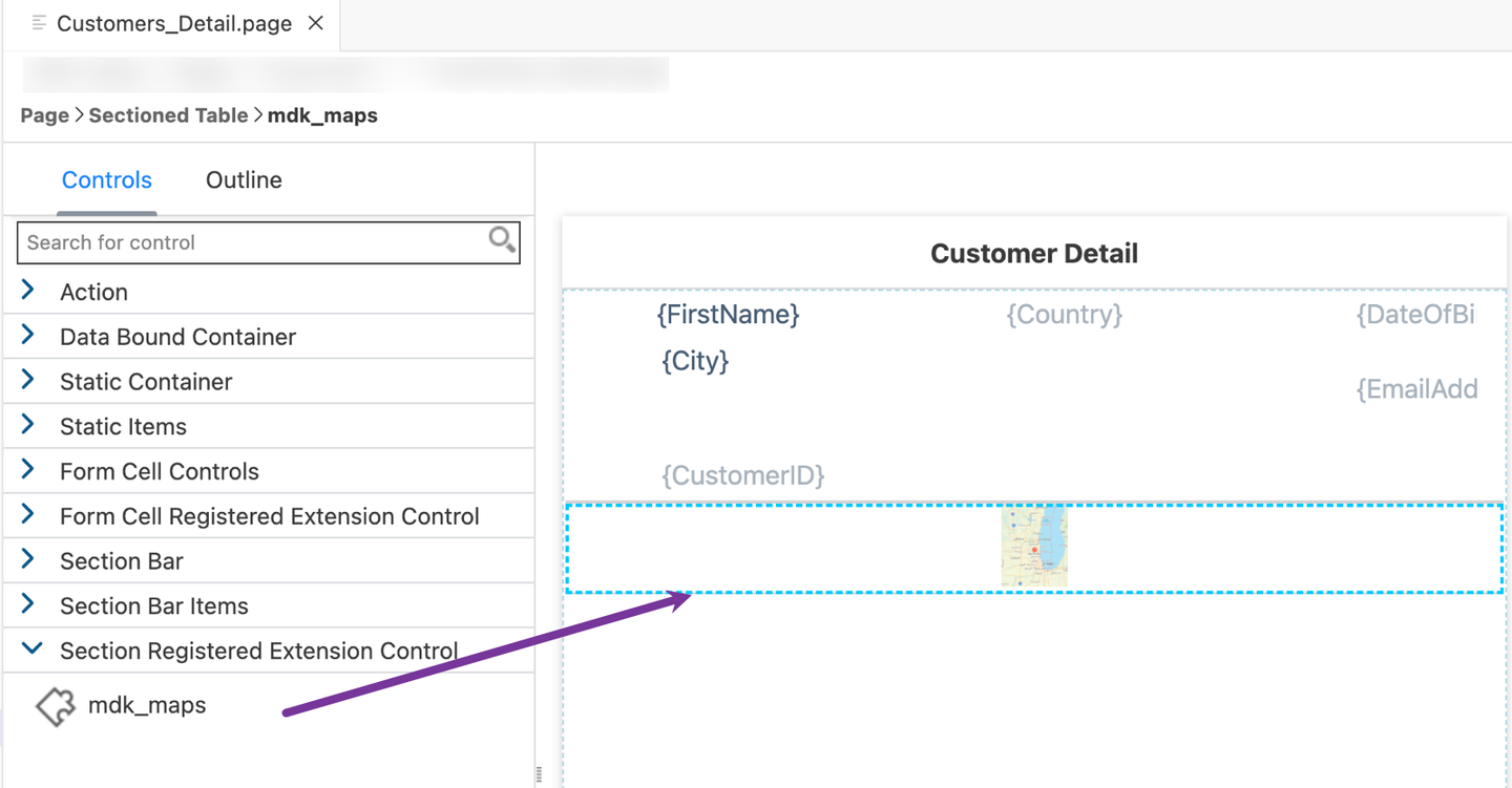 Map Extension Control Added To Page