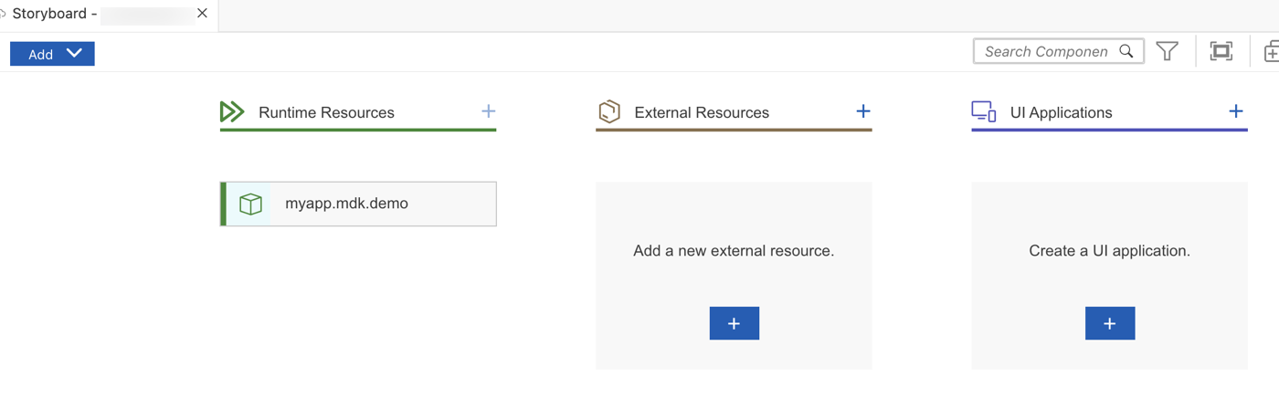 App Added Under Runtime Resources In Storyboard