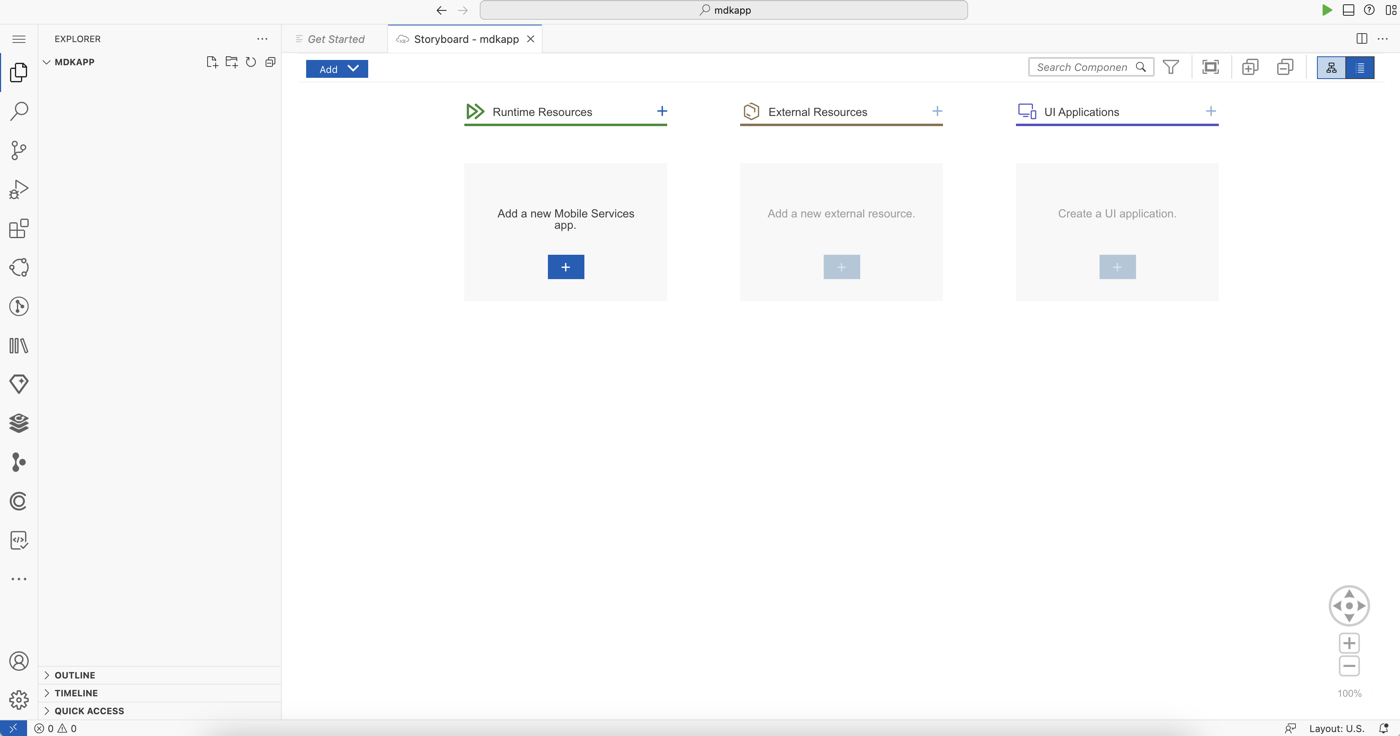 SAP BAS Workspace Opened
