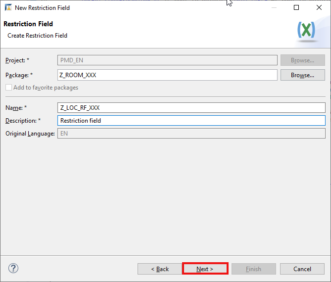 Create restriction field and restriction type
