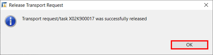Release transport request