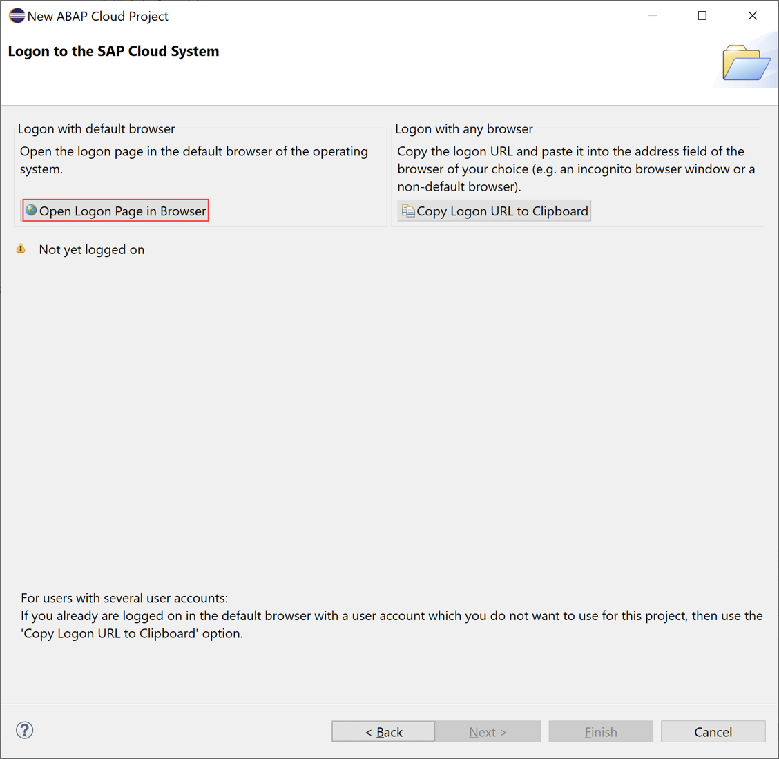 Create ABAP cloud project