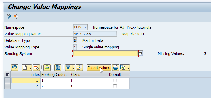 Change Value Mappings, Insert Missing Values