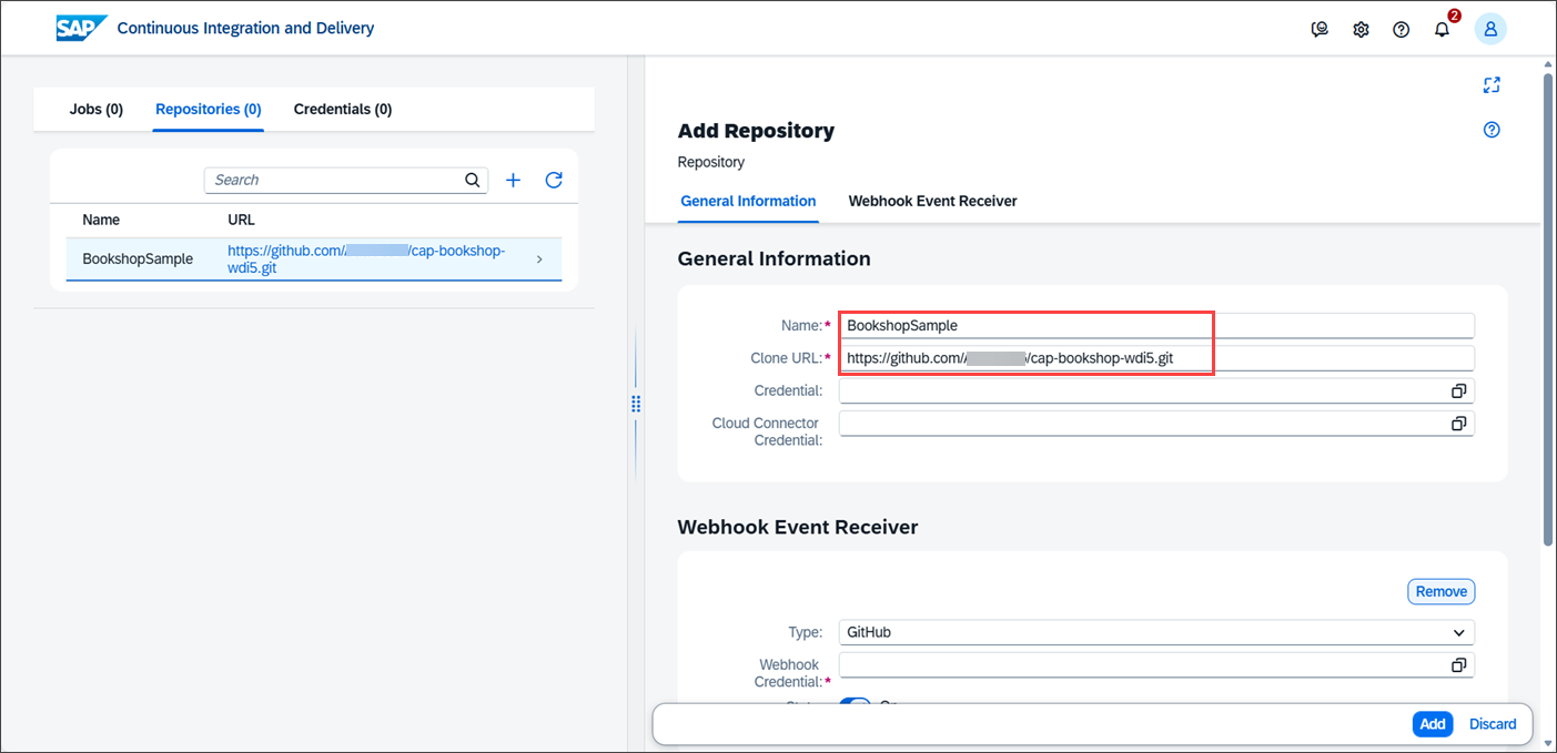 Add repository in CICD 5