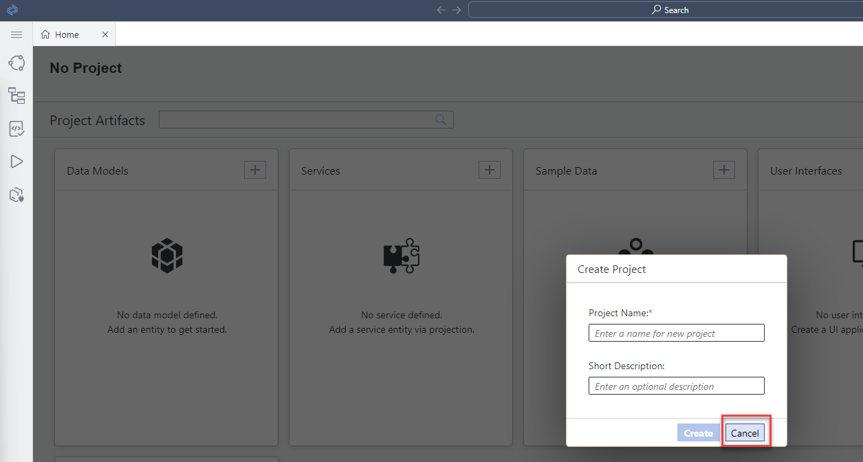 create project