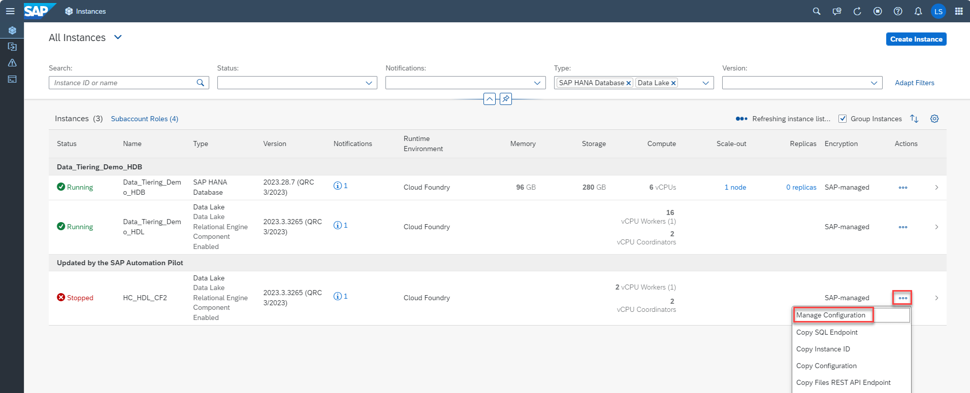 Getting started with data lake files hdlfscli sap tutorials