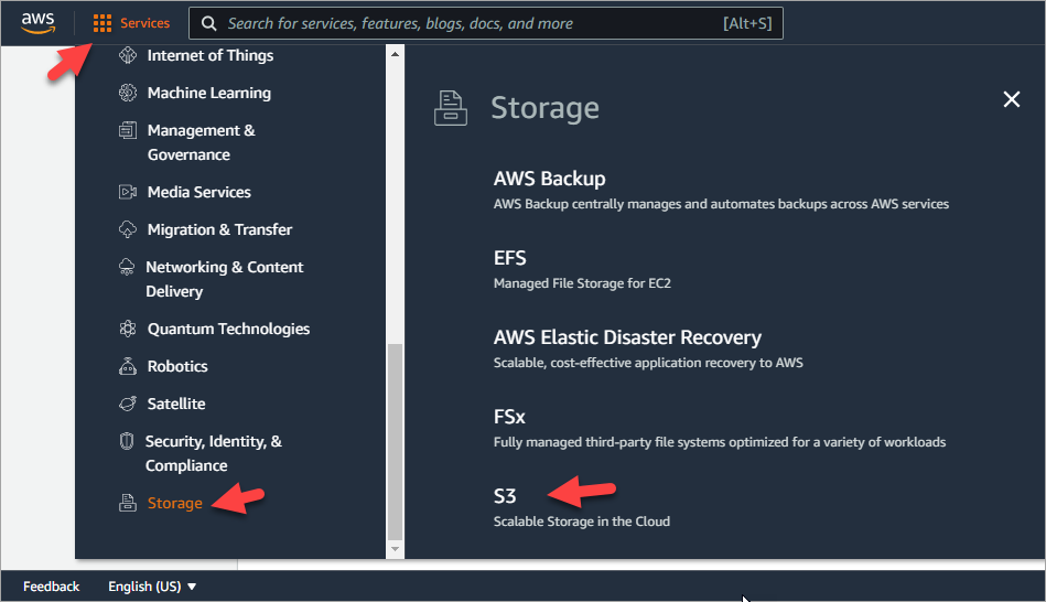 S3 storage service