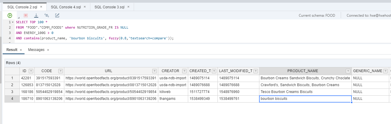 Database explorer