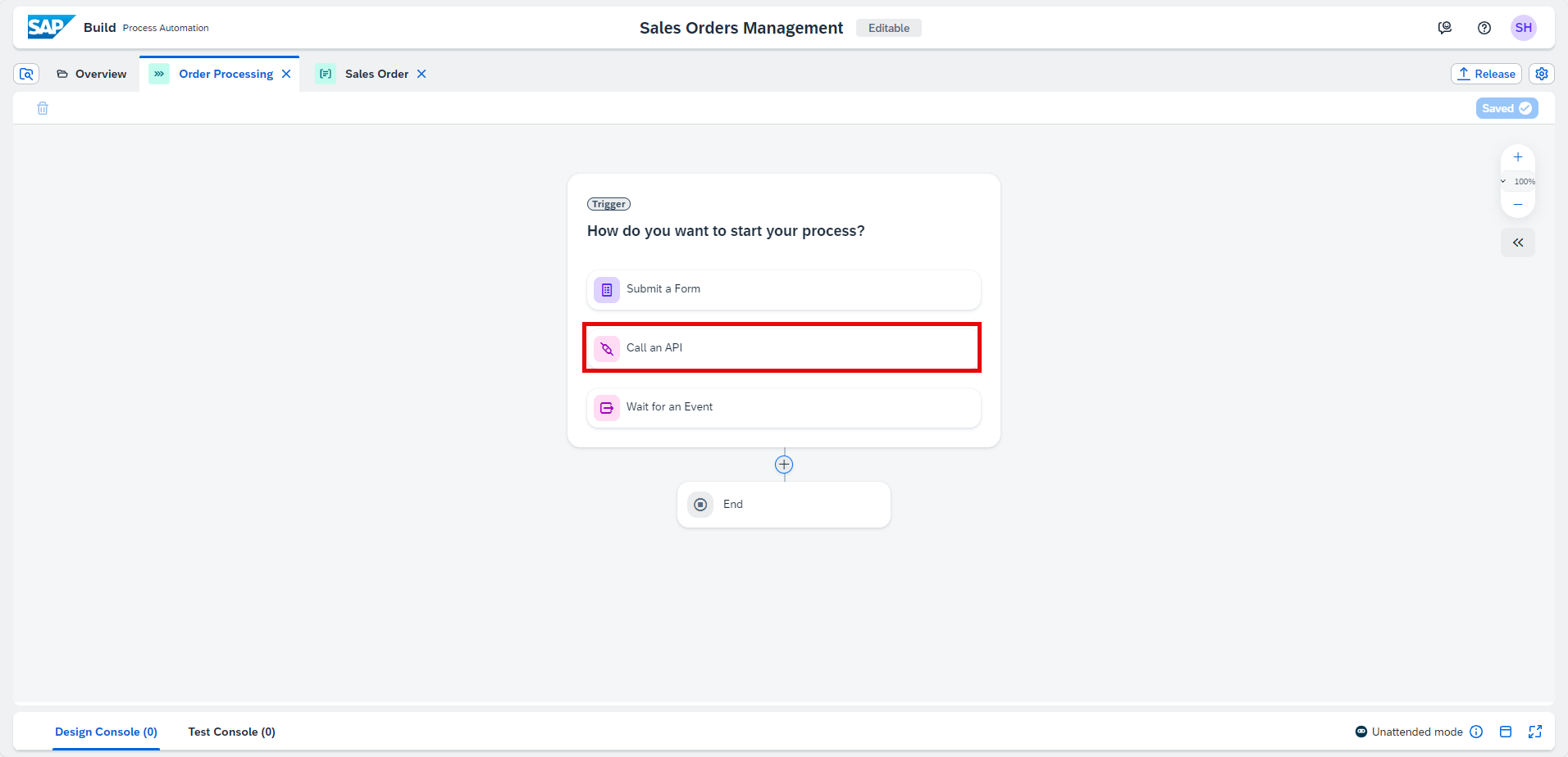 New API Trigger