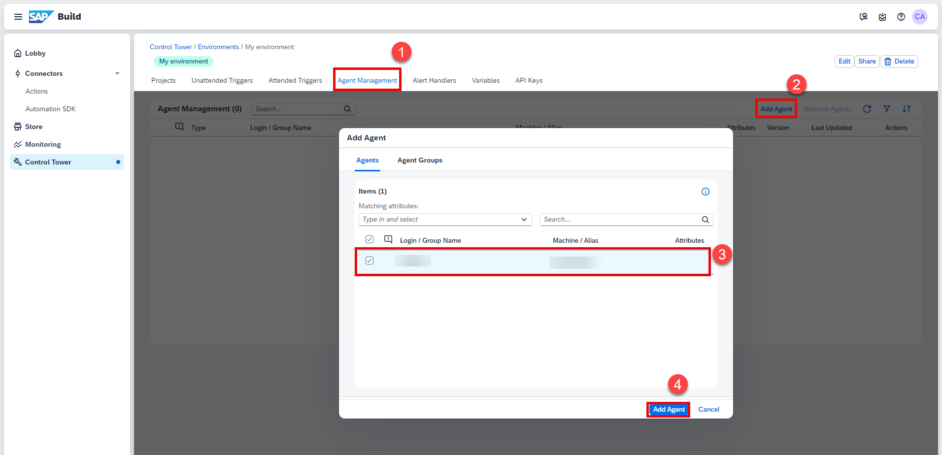 Agent Management Add