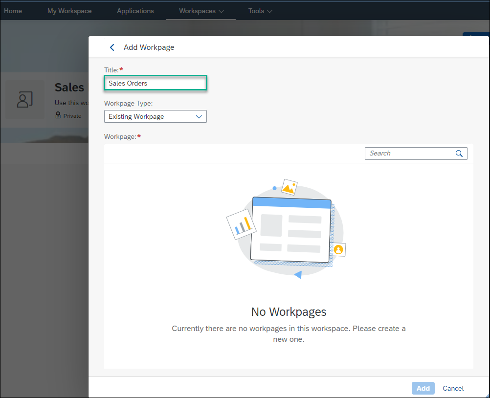 Enter workpage title