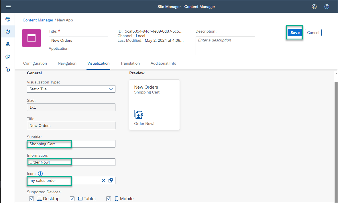 Add an SAPUI5 App to a Workpage in SAP Build Work Zone, advanced ...